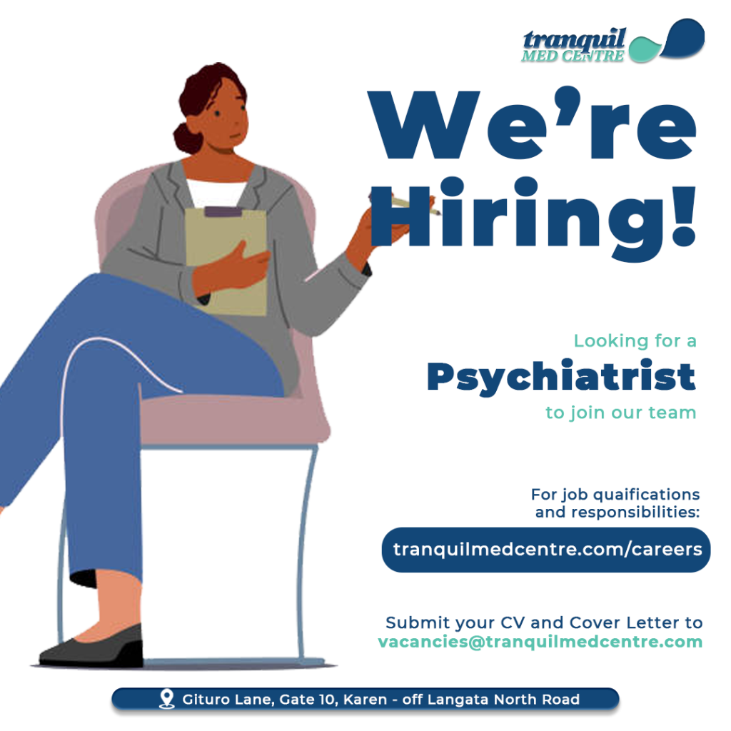Psychiatrist Job Advertisement/vacancy